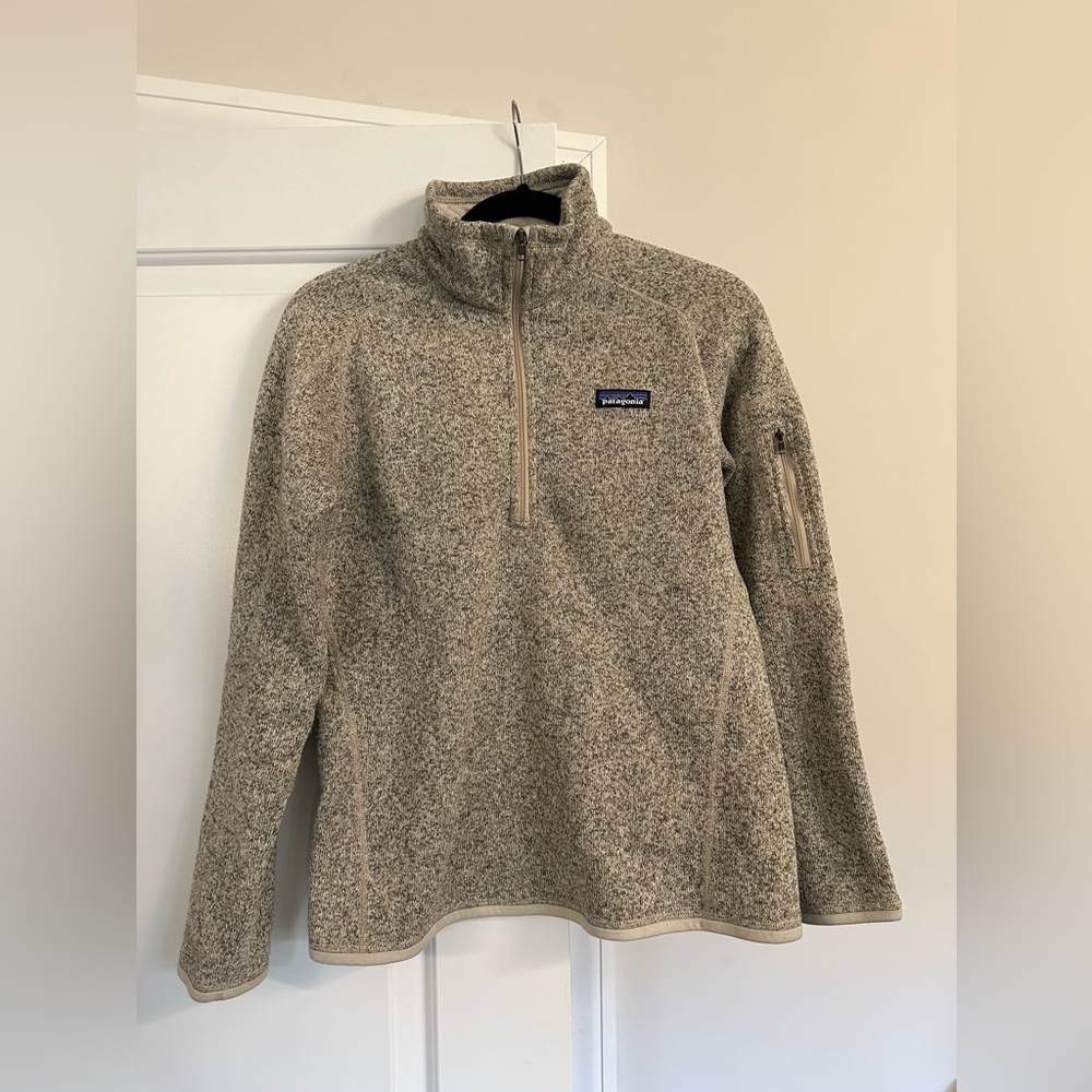Patagonia Women's Better Sweater® 1/4-Zip Fleece in Pelican. Size medium